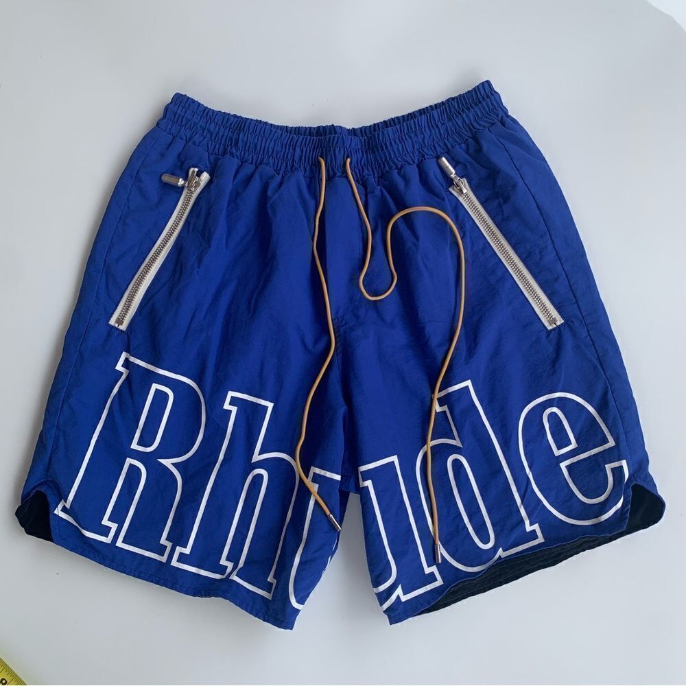 RHUDE Mclaren Sz XL Blue Fashion Designer Rhuigi Authentic Unknwn Saks 2021